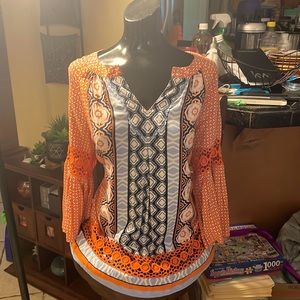 NWOT Crown & Ivy Tunic with bell sleeves